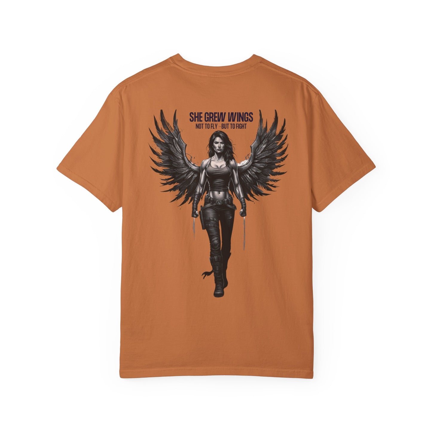 Fierce Empowerment T-Shirt - She Grew Wings Art, Unisex Shirt, Gift for Her, Inspirational Graphic Tee, Motivational Wear