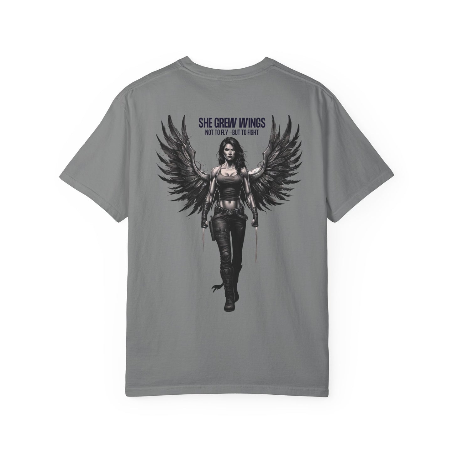 Fierce Empowerment T-Shirt - She Grew Wings Art, Unisex Shirt, Gift for Her, Inspirational Graphic Tee, Motivational Wear